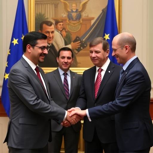 Il Ministro degli Esteri Di Maio durante un incontro con omologhi europei